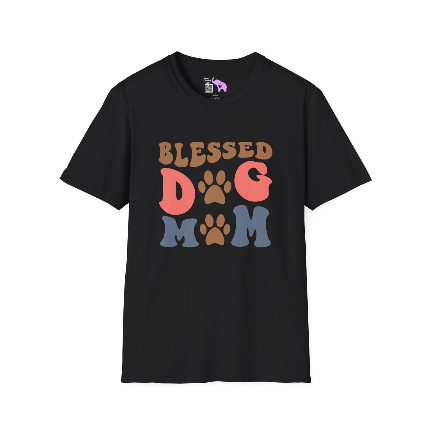Blessed Dog Mom Adult T-shirt