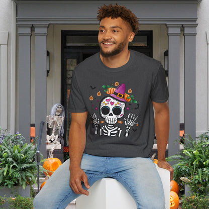 Dios de Muertos Skull Adult T-shirt