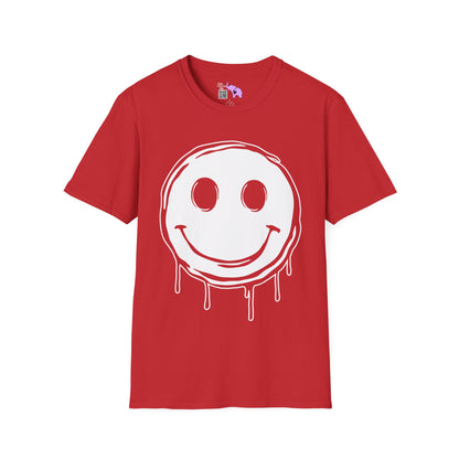 Melty Smiley Face Adult T-shirt