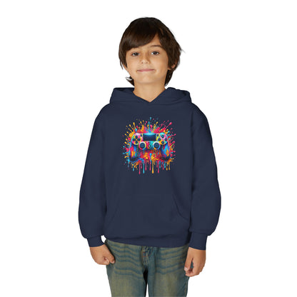 Colorful Game Controller Youth Hoodie