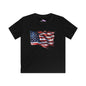 Distressed American Flag Youth Softstyle Tee