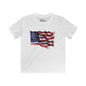 Distressed American Flag Youth Softstyle Tee