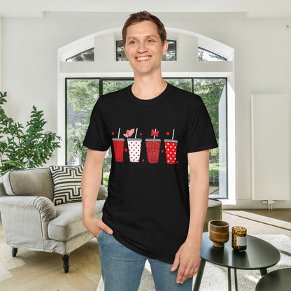 Cute Valentine Tumblers Adult T-shirt