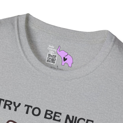 I Try To Be Nice But People Are Stupid Adult T-shirt