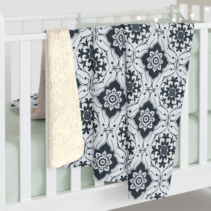 Lisbon Noir Fleece Blanket