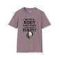 With A Body Like This Who Needs Hair? Adult T-shirt