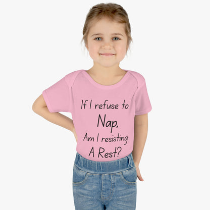 If I Refuse To Nap Am I Resisting A Rest? Infant Baby Rib Bodysuit