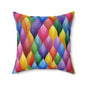 Vivid Vortex Throw Pillow