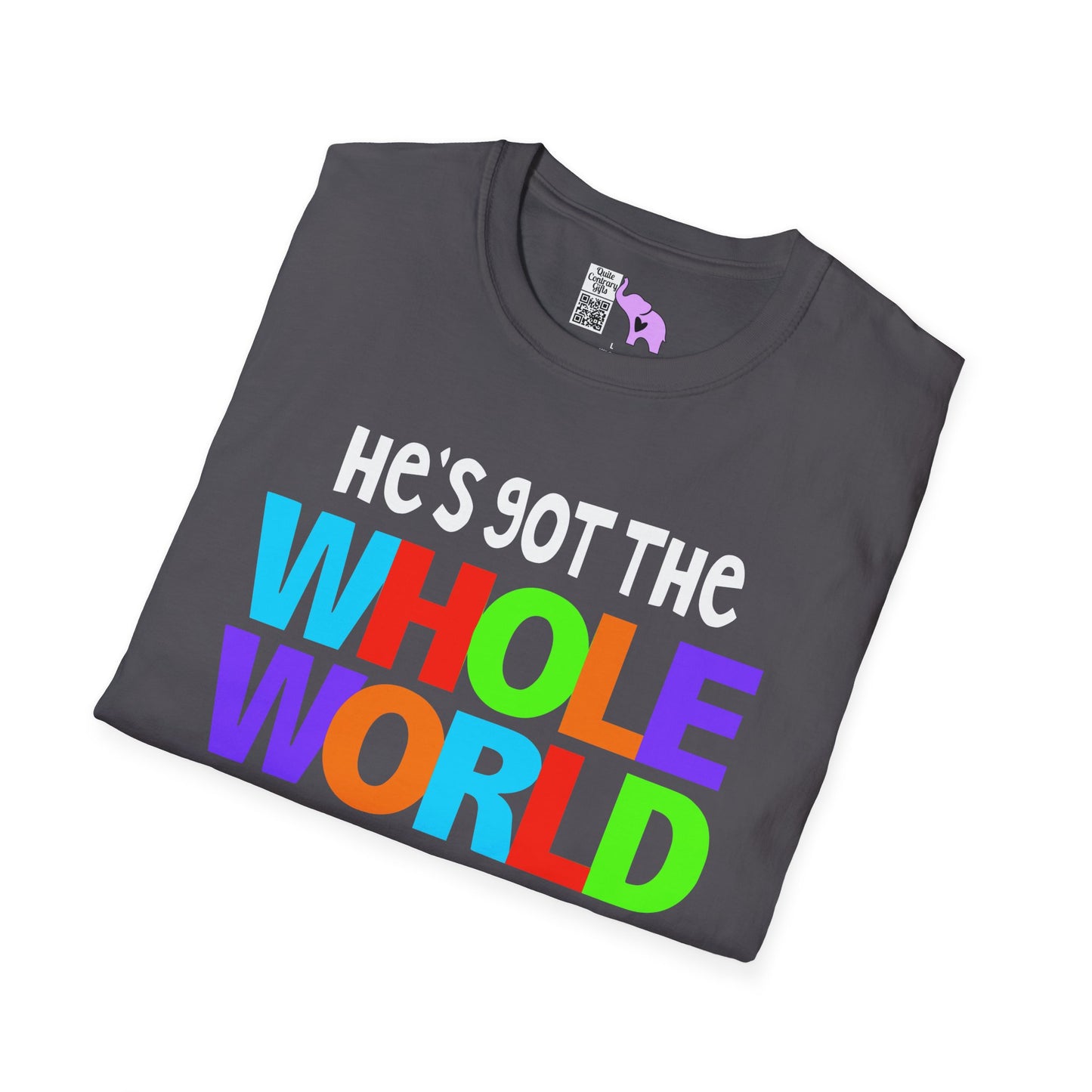 He's Got The Whole World In His Hands Adult T-shirt