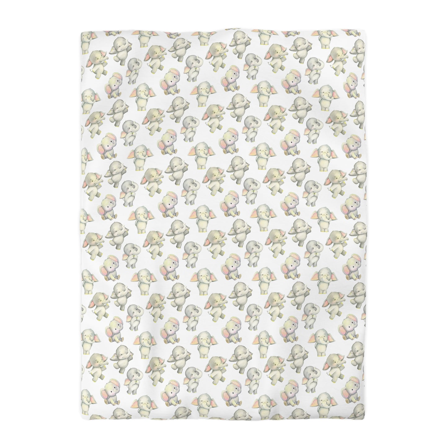 Dancing Elephants Microfiber Duvet Cover