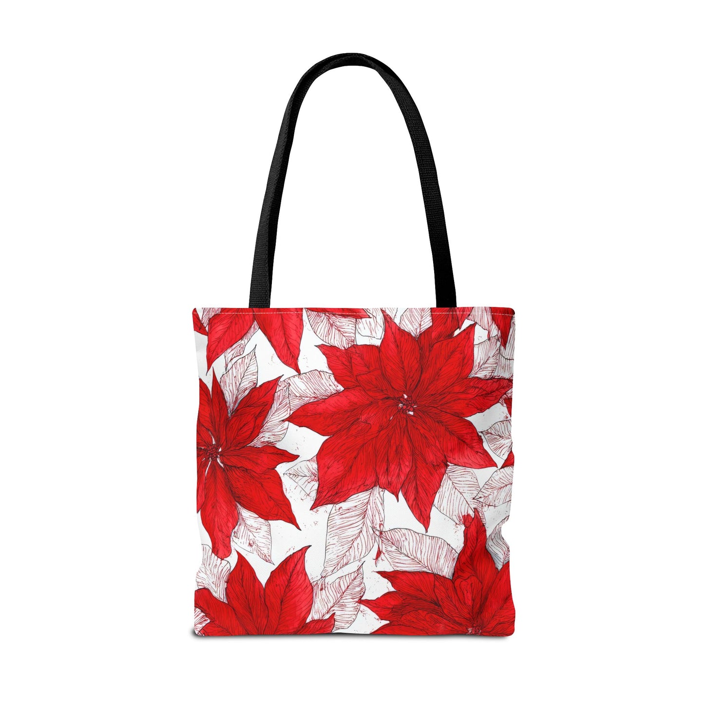 Christmas Blossom Sketch Canvas Tote Bag