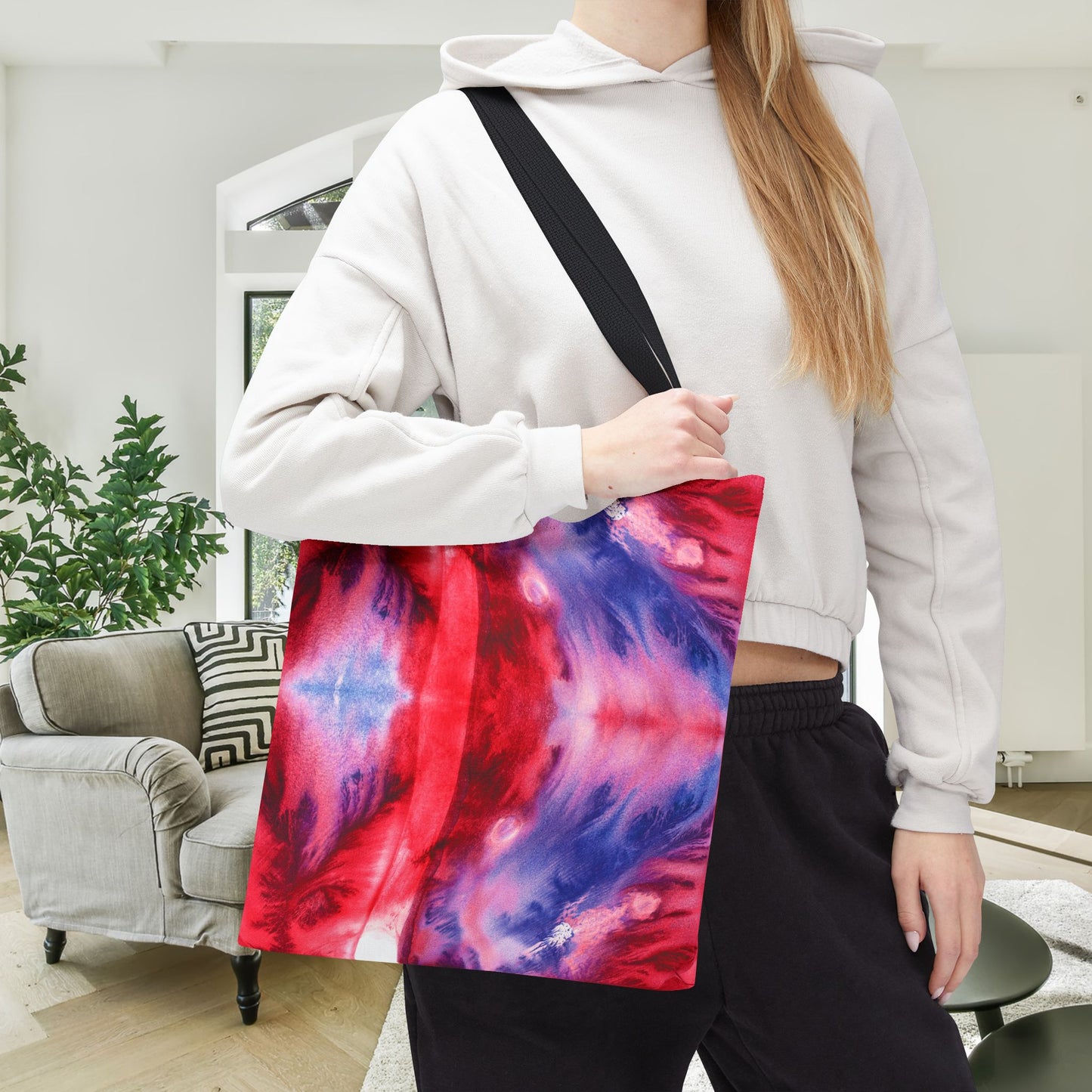 Freedom Swirl Canvas Tote Bag