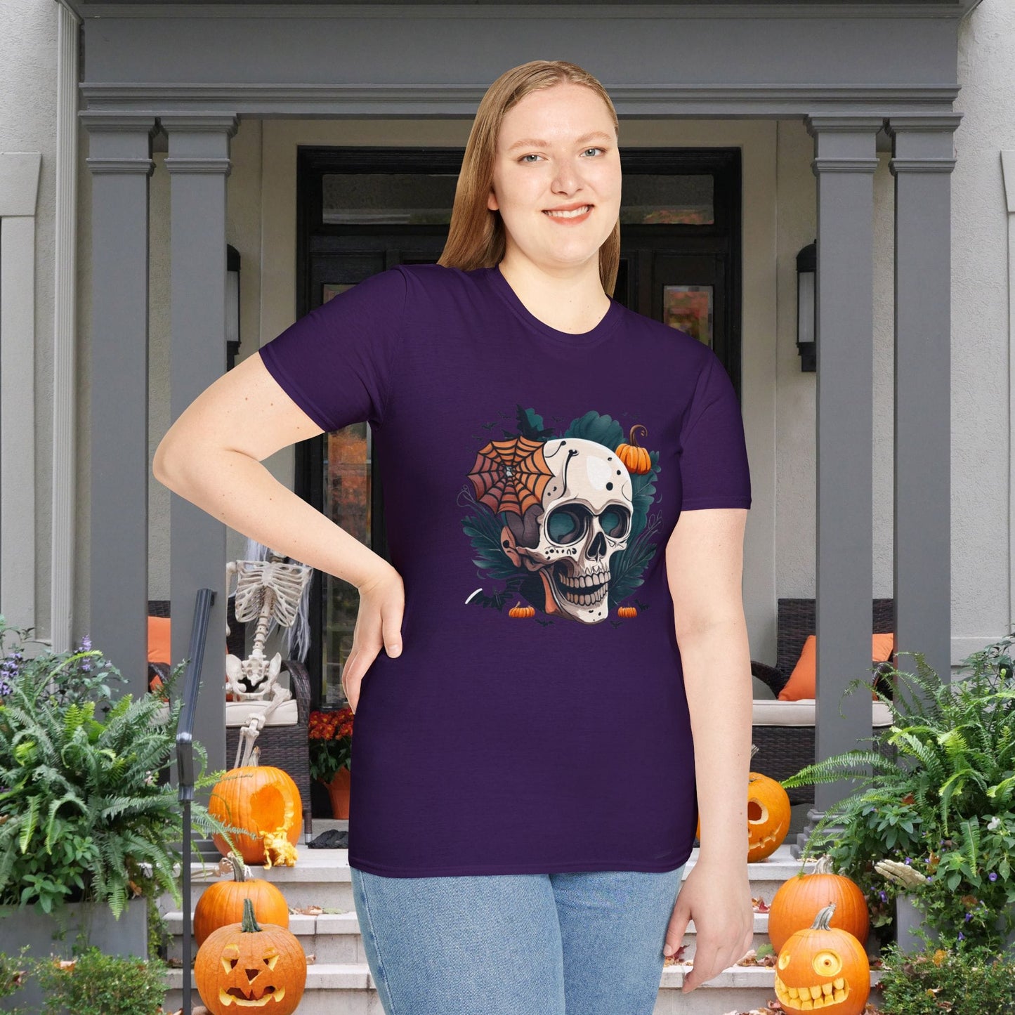 Colorful Skull Adult T-shirt