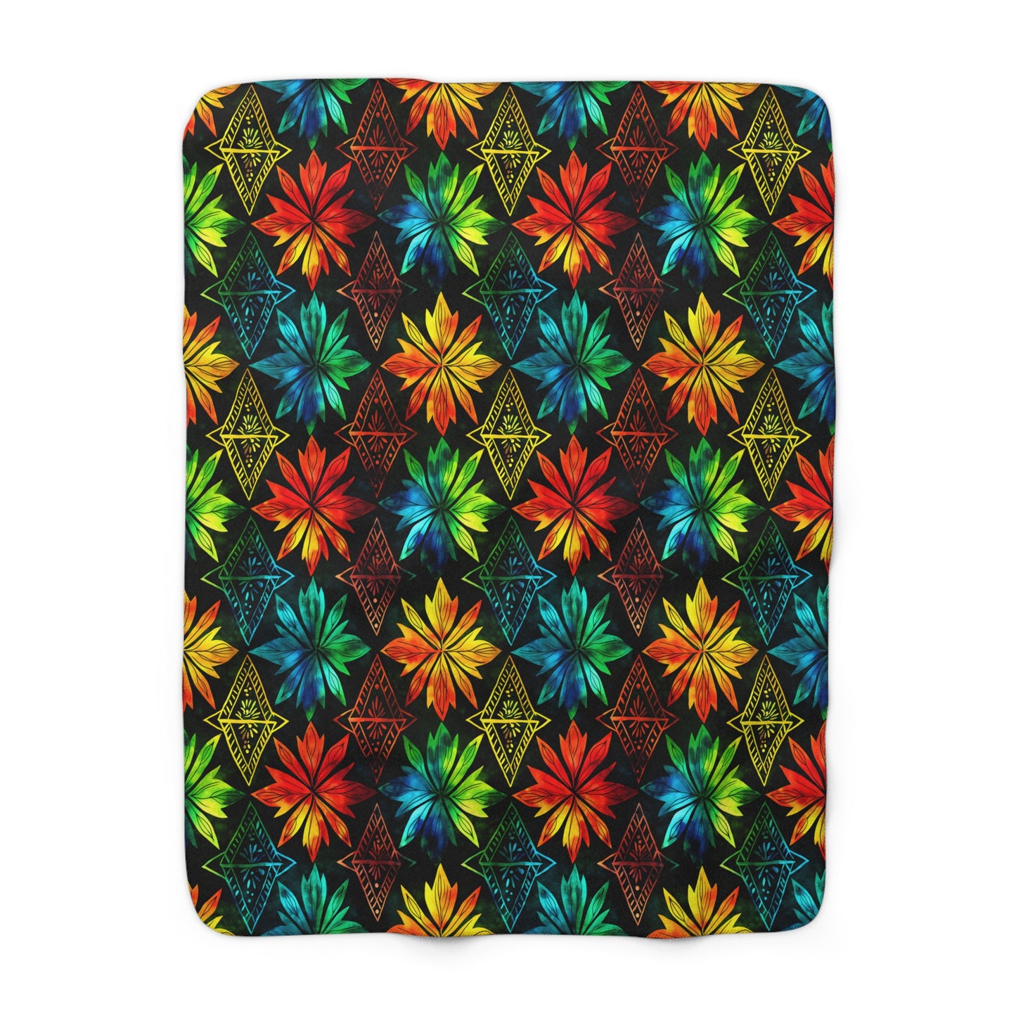 Celebration Mosaic Sherpa Fleece Blanket
