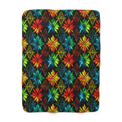 Celebration Mosaic Sherpa Fleece Blanket