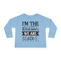 I'm The Reason We Are Late Toddler Long Sleeve Tee