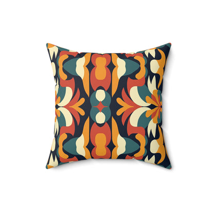 Autumn Kaleidoscope Throw Pillow