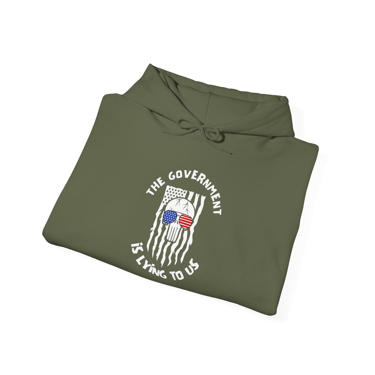 The Government is Lying To Us Skull Heavy Blend™ Hooded Sweatshirt