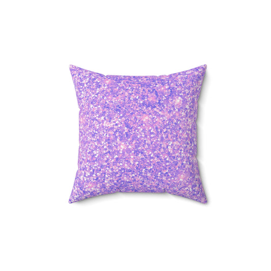 Lavender Crystal Throw Pillow
