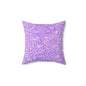 Lavender Crystal Throw Pillow