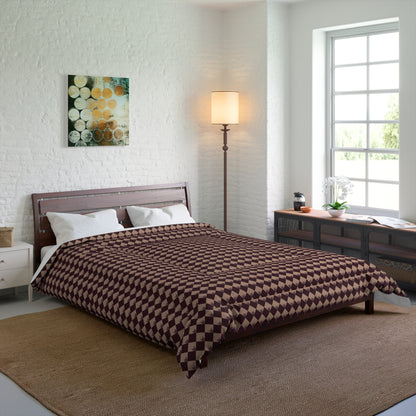 Diamond Bloom-Crimson & Plum Comforter