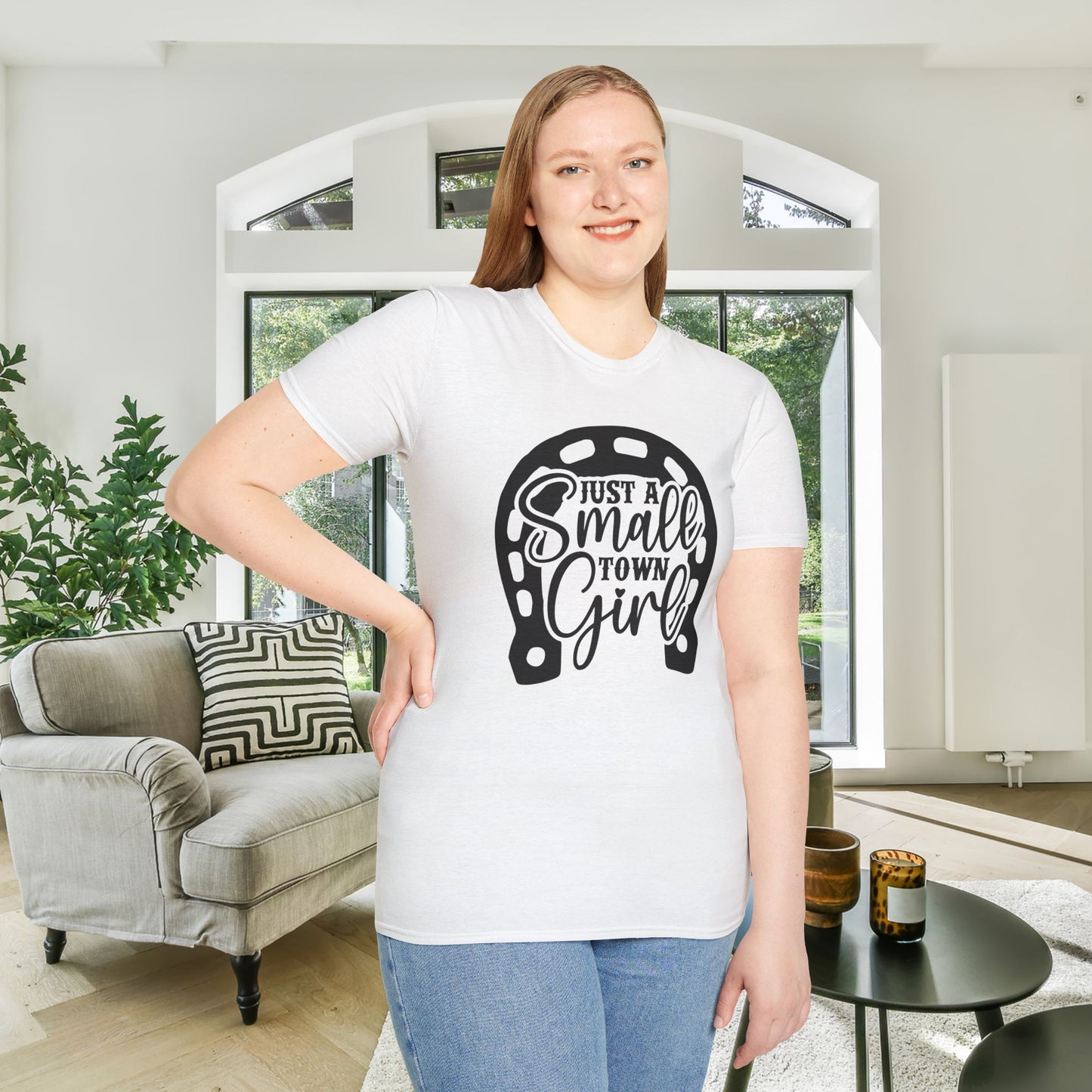 Just A Small Town Girl Adult T-shirt