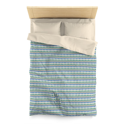 Regal Evergreen Cairn Stripes Microfiber Duvet Cover