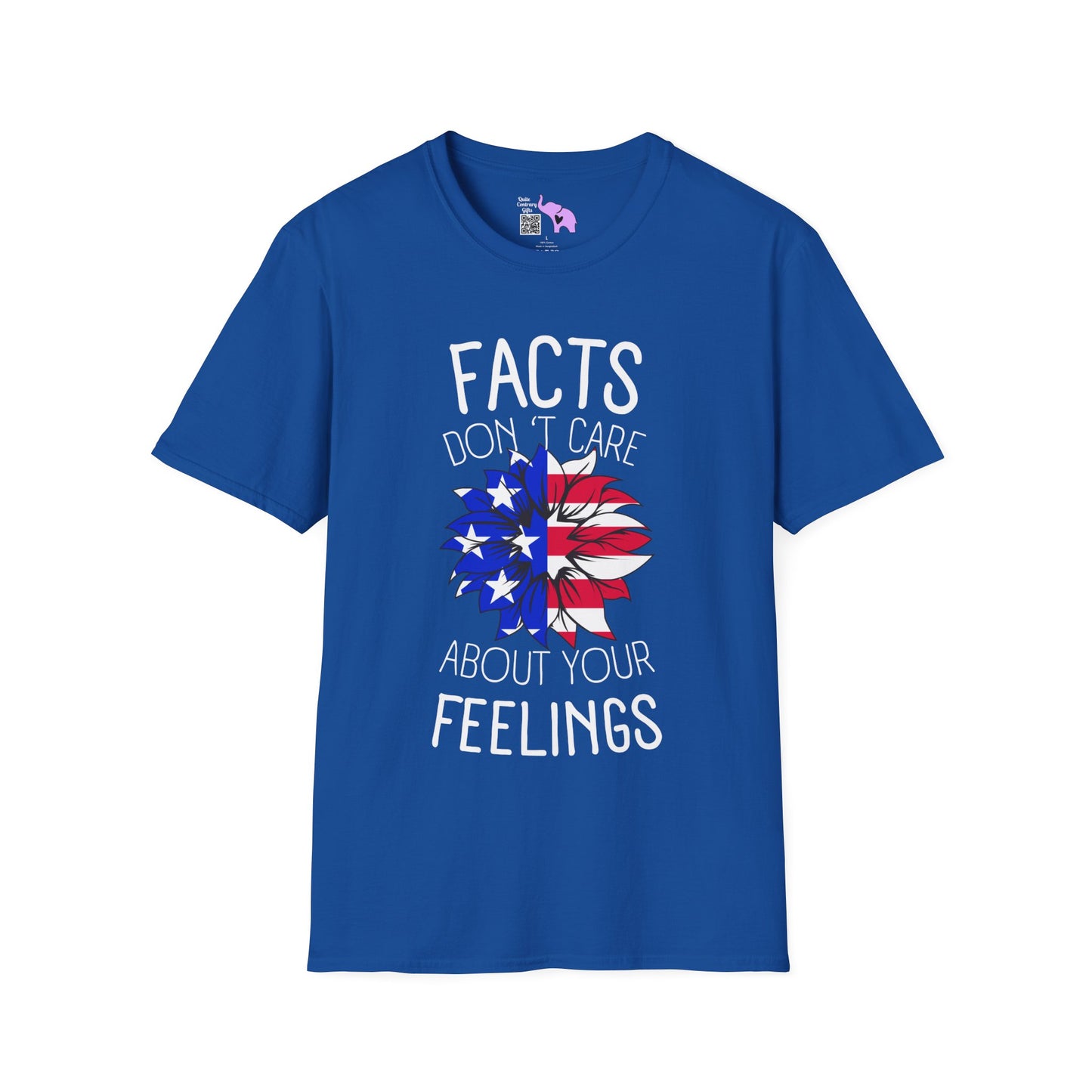 Facts Don't Care About Your Feelings American Flag Adult T-shirt