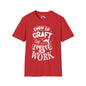 Born To Craft Forced To Work Adult T-shirt