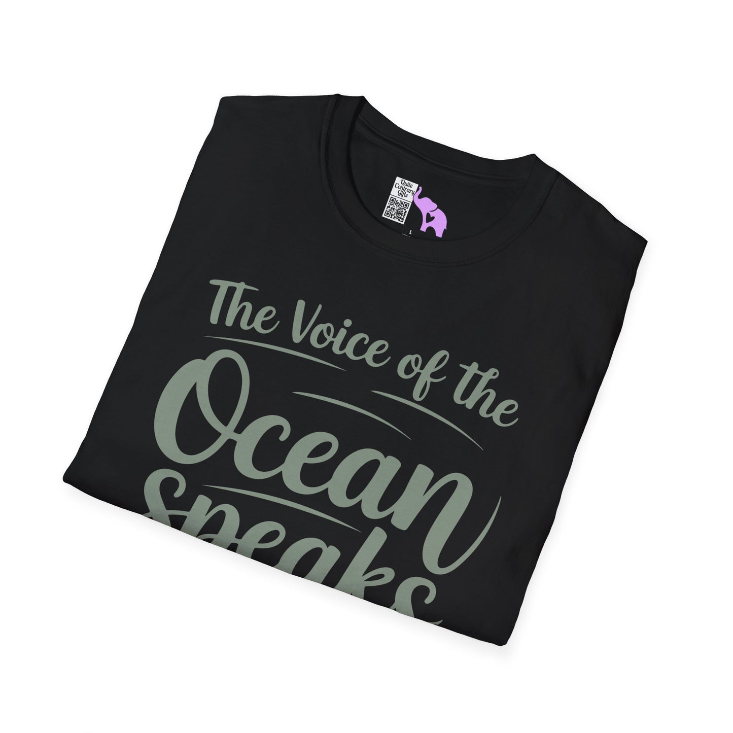 The Voice of the Ocean Speaks to the Soul Adult T-shirt