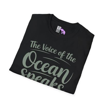 The Voice of the Ocean Speaks to the Soul Adult T-shirt