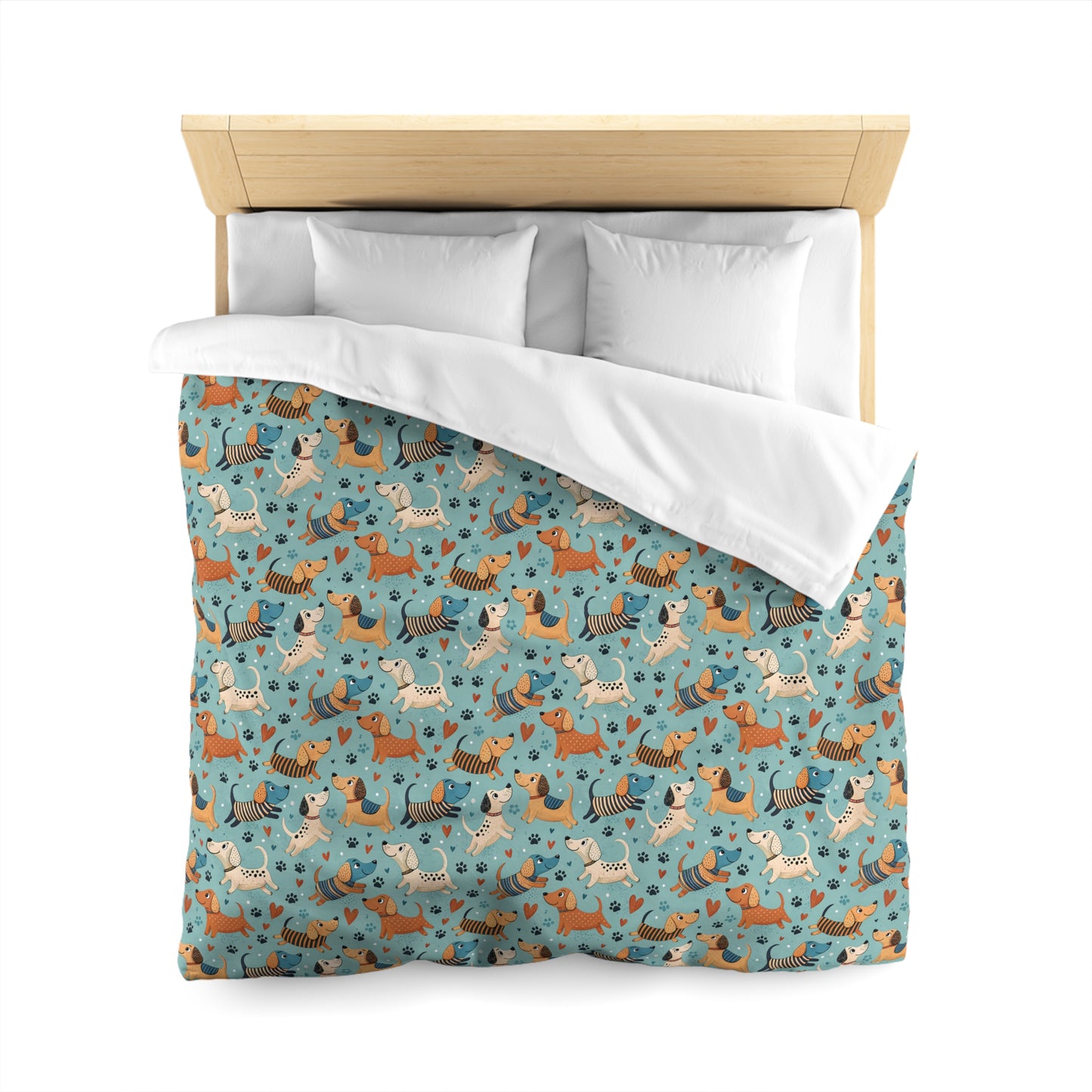 Dapper Doggies Microfiber Duvet Cover