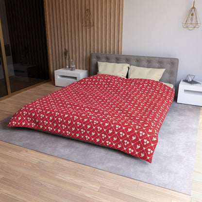 Sweetheart Trellis Microfiber Duvet Cover