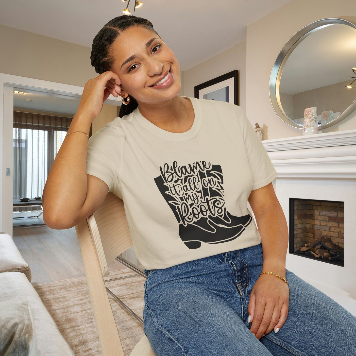 Blame It All On My Roots Adult T-shirt