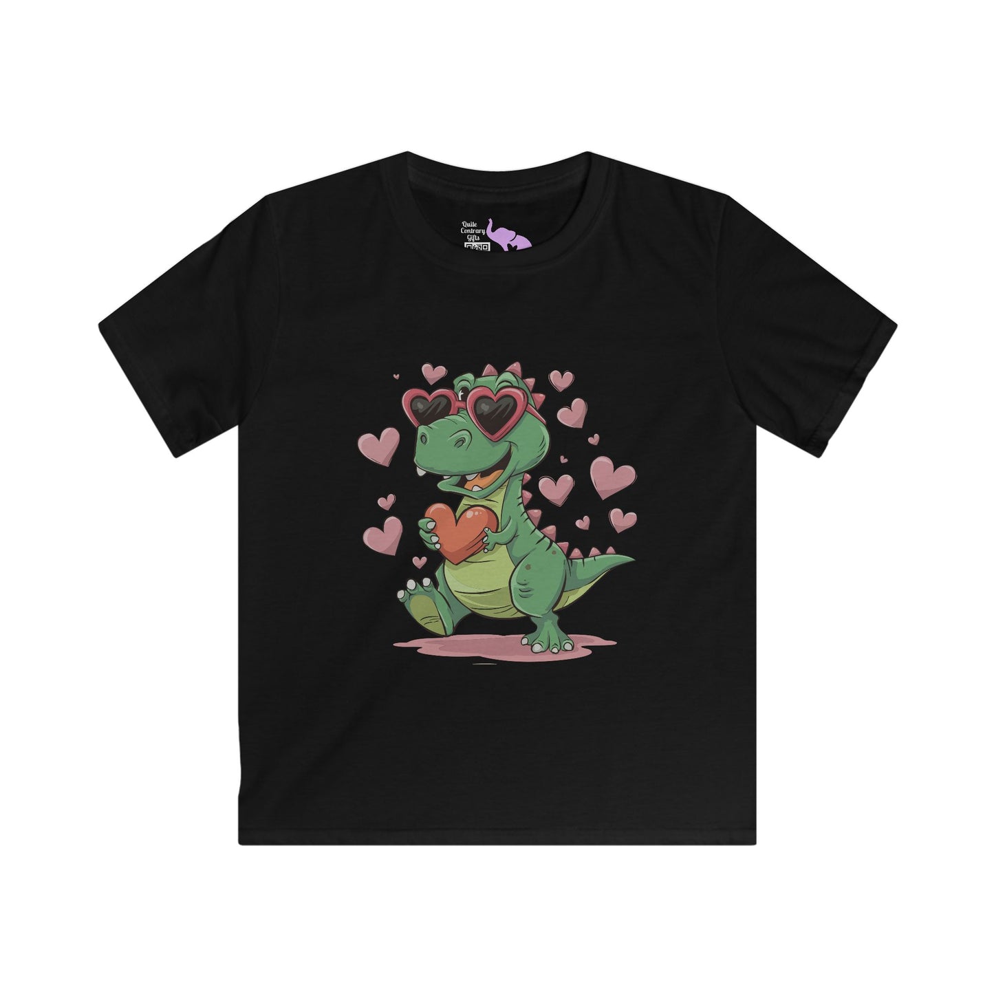 Cute Dinosaur Love Youth Softstyle Tee