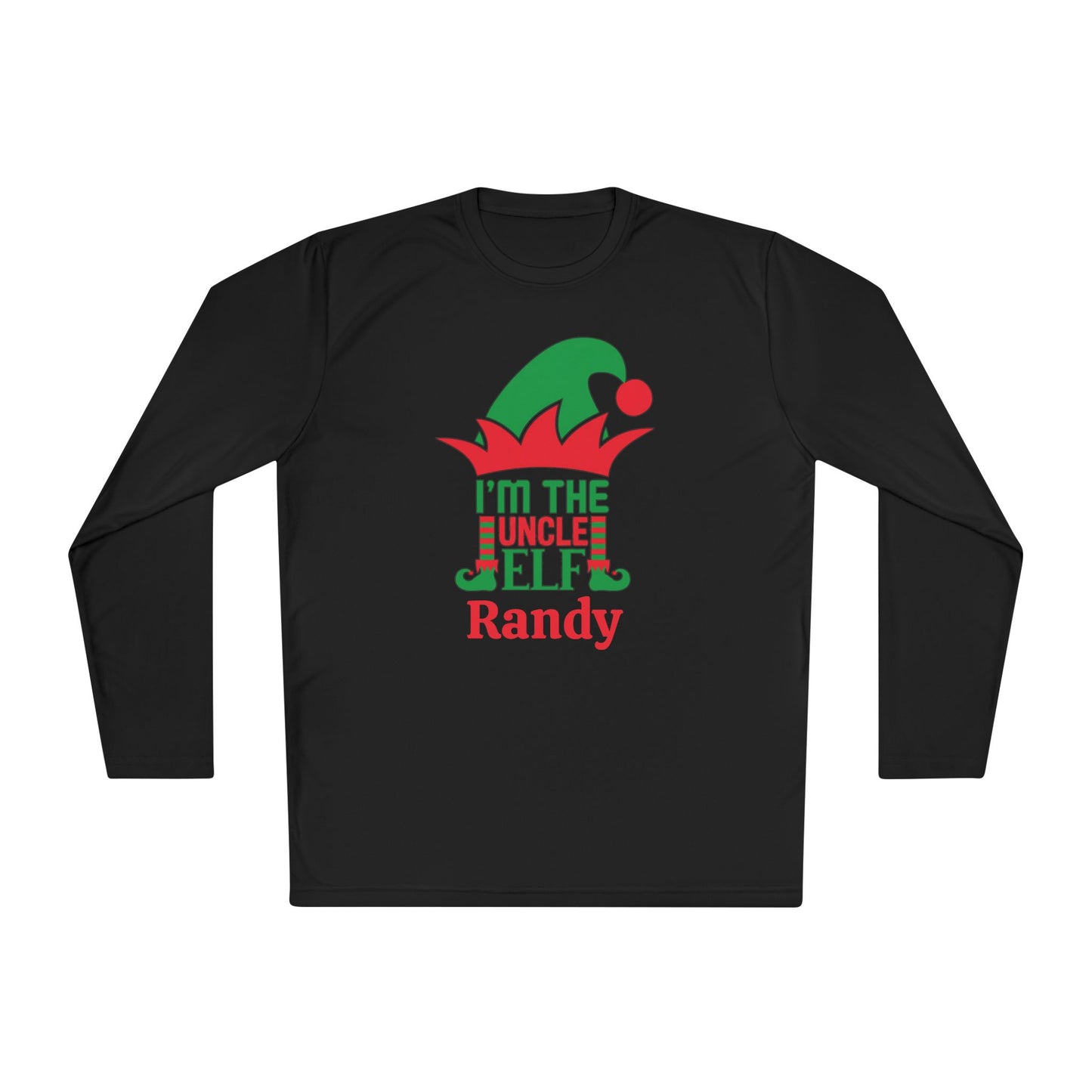 I'm The Uncle Elf Personalized Adult Long Sleeve Tee