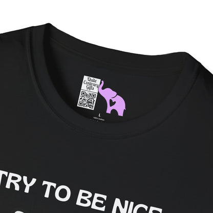 I Try To Be Nice But People Are Stupid Adult T-shirt