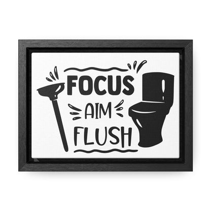 Focus Aim Flush Canvas Wraps, Horizontal Frame