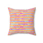 Split Spectrum Camo Throw Pillow