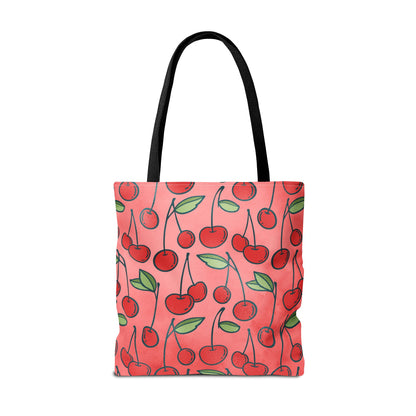 Cherry Bombshell Canvas Tote Bag