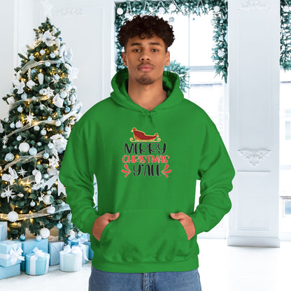 Merry Christmas Y'all Adult Heavy Blend™ Hoodie