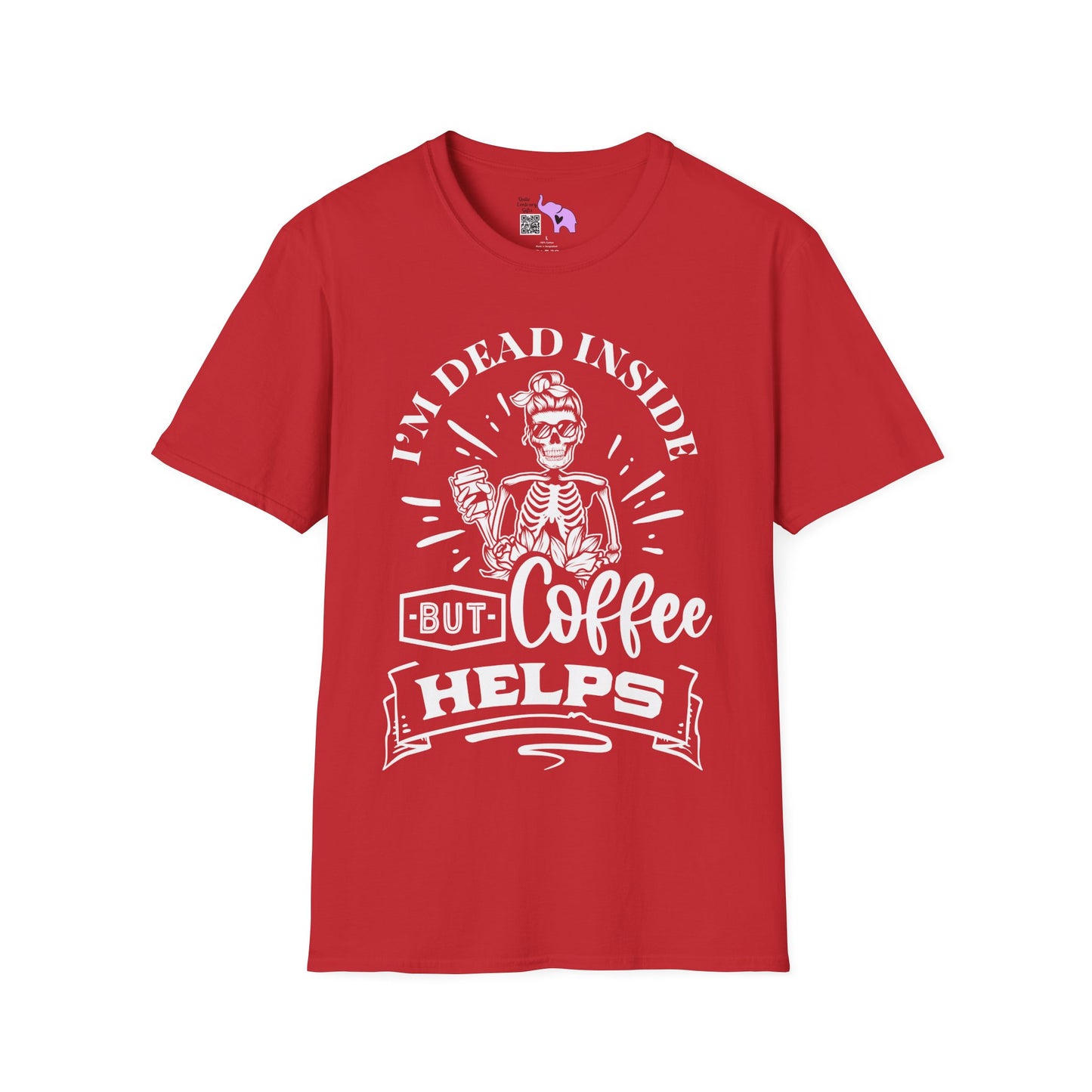 I'm Dead Inside But Coffee Helps Adult T-shirt