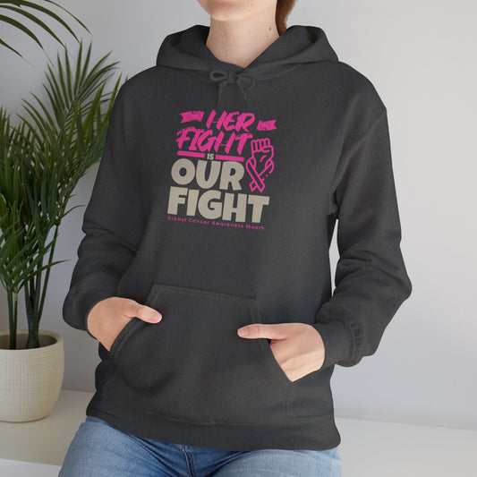 Her Fight is Our Fight Heavy Blend™ Hooded Sweatshirt