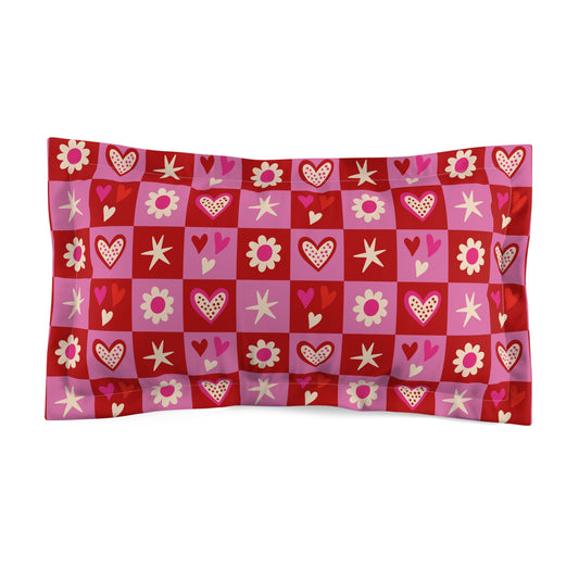 Valentine Toss Microfiber Pillow Sham