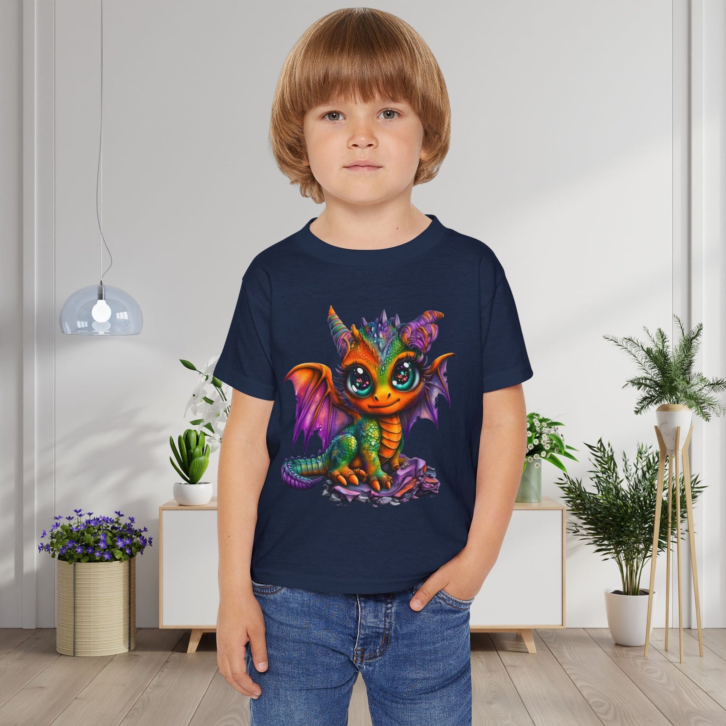 Colorful Baby Dragon Heavy Cotton™ Toddler T-shirt