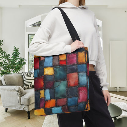 Colorblock Craze Canvas Tote Bag
