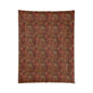 Crimson Palm Veil Comforter