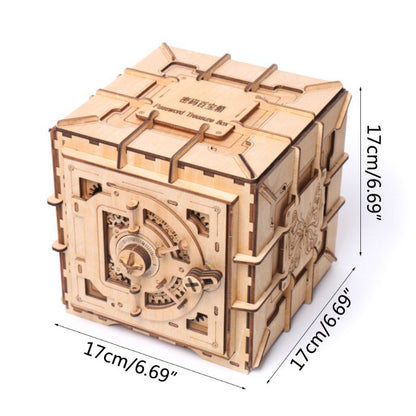 DIY Wood Puzzles Password Box Toy