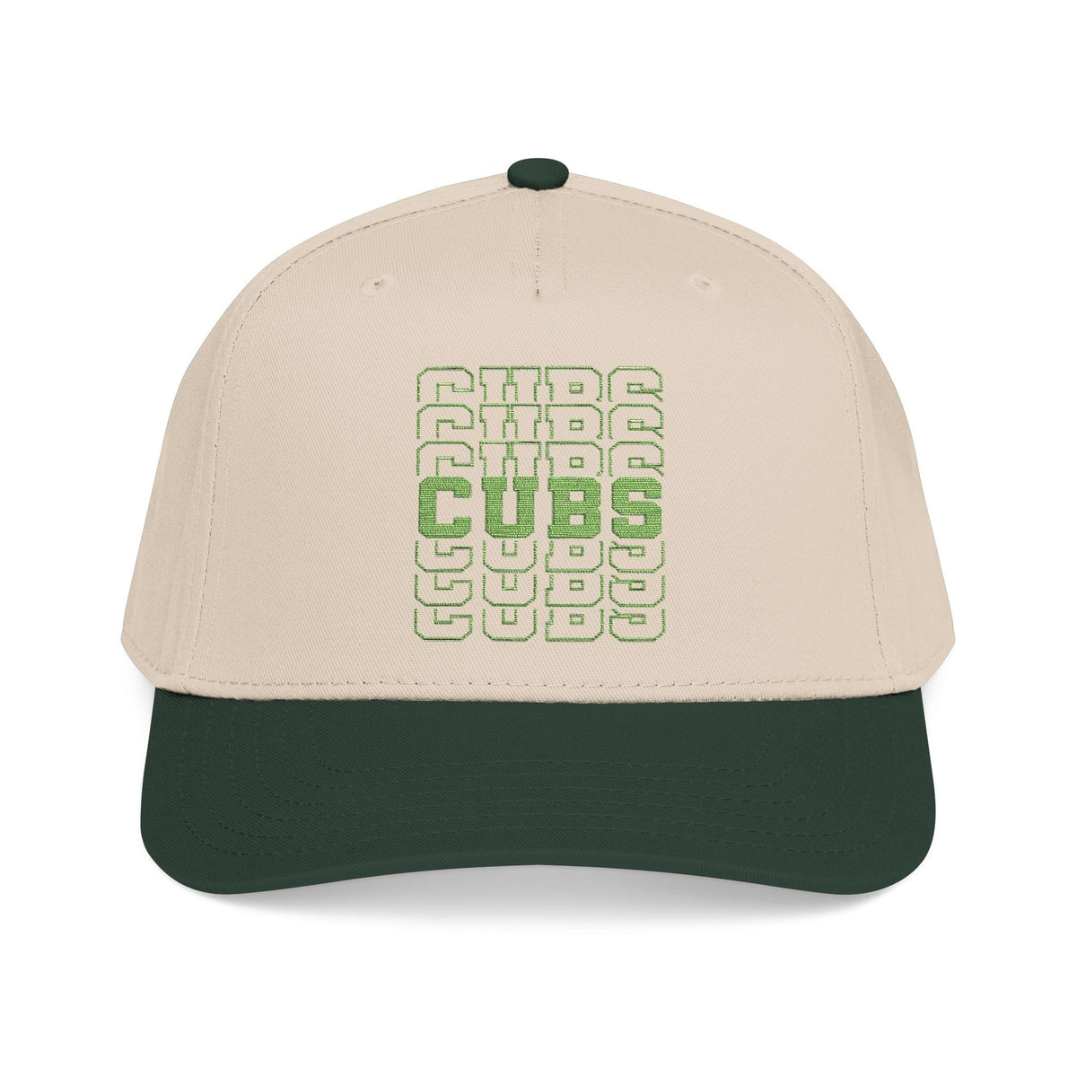 Cubs Stacked Letters Mid Profile Baseball Cap