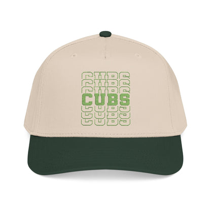 Cubs Stacked Letters Mid Profile Baseball Cap